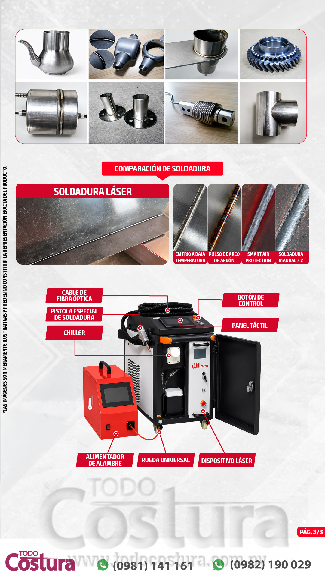 SOLDADOR FIBER LASER (3 EN 1) WILLPEX 025H-2000W-31T